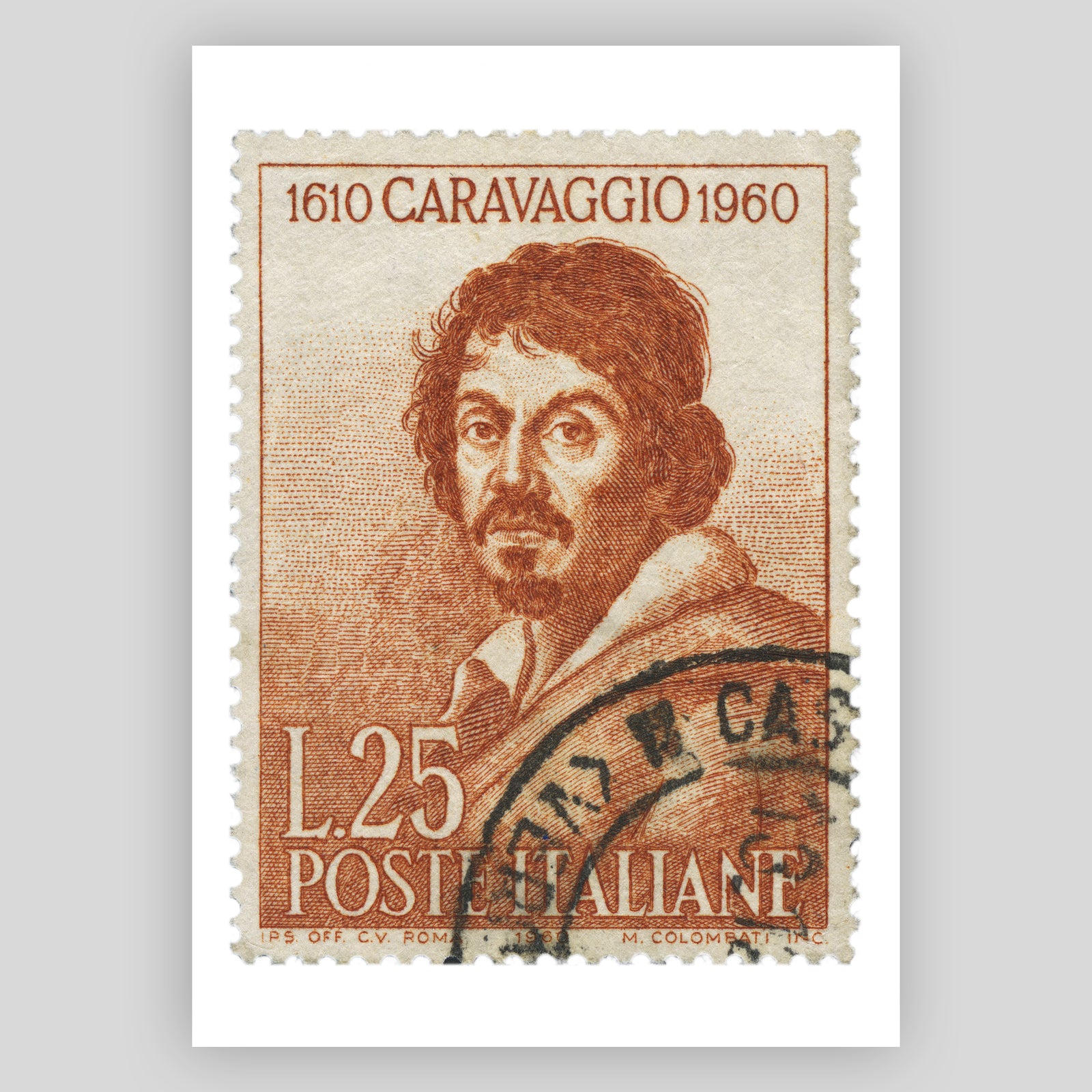 Italy Caravaggio (Postmarked) Fine Art Print