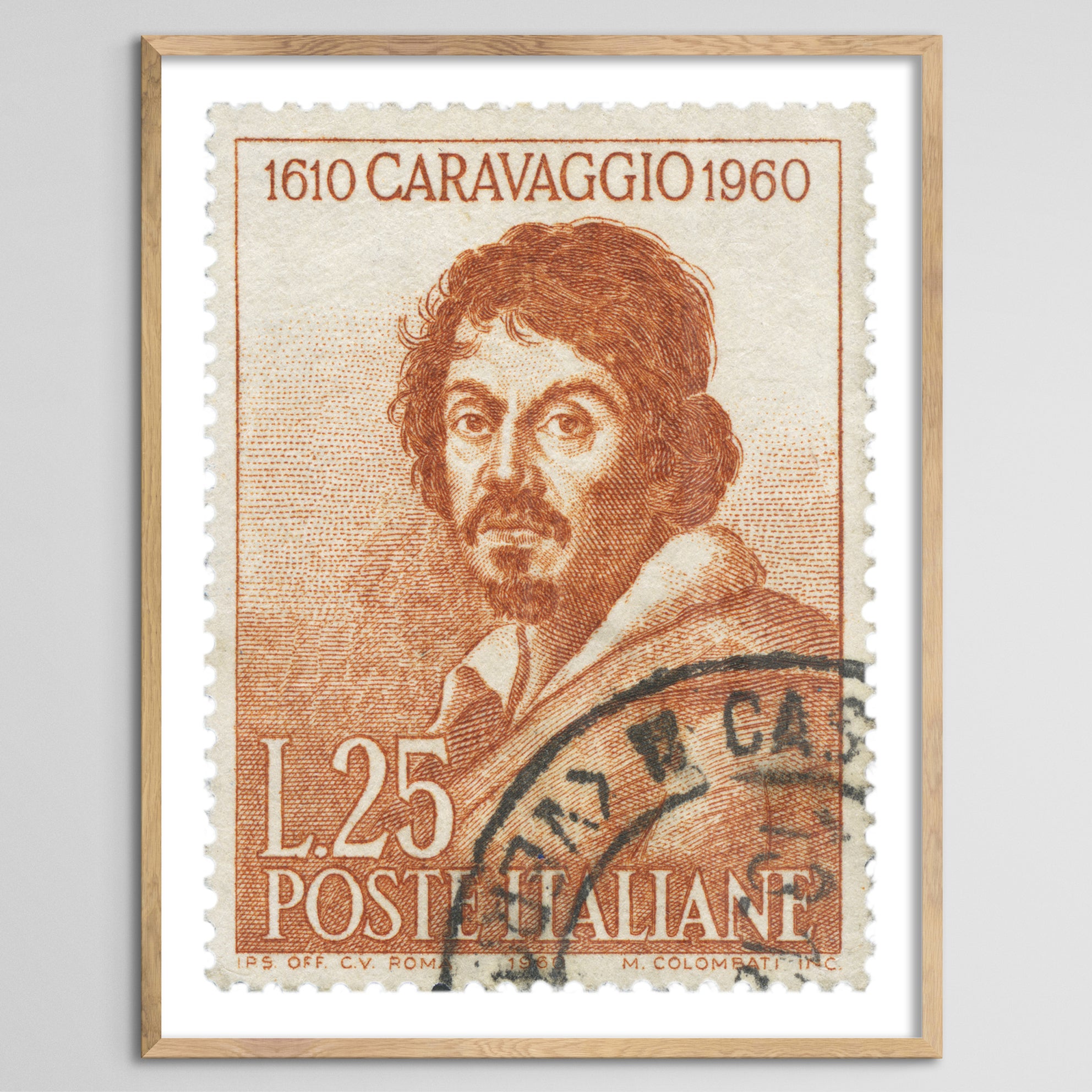 Italy Caravaggio (Postmarked) Framed Print