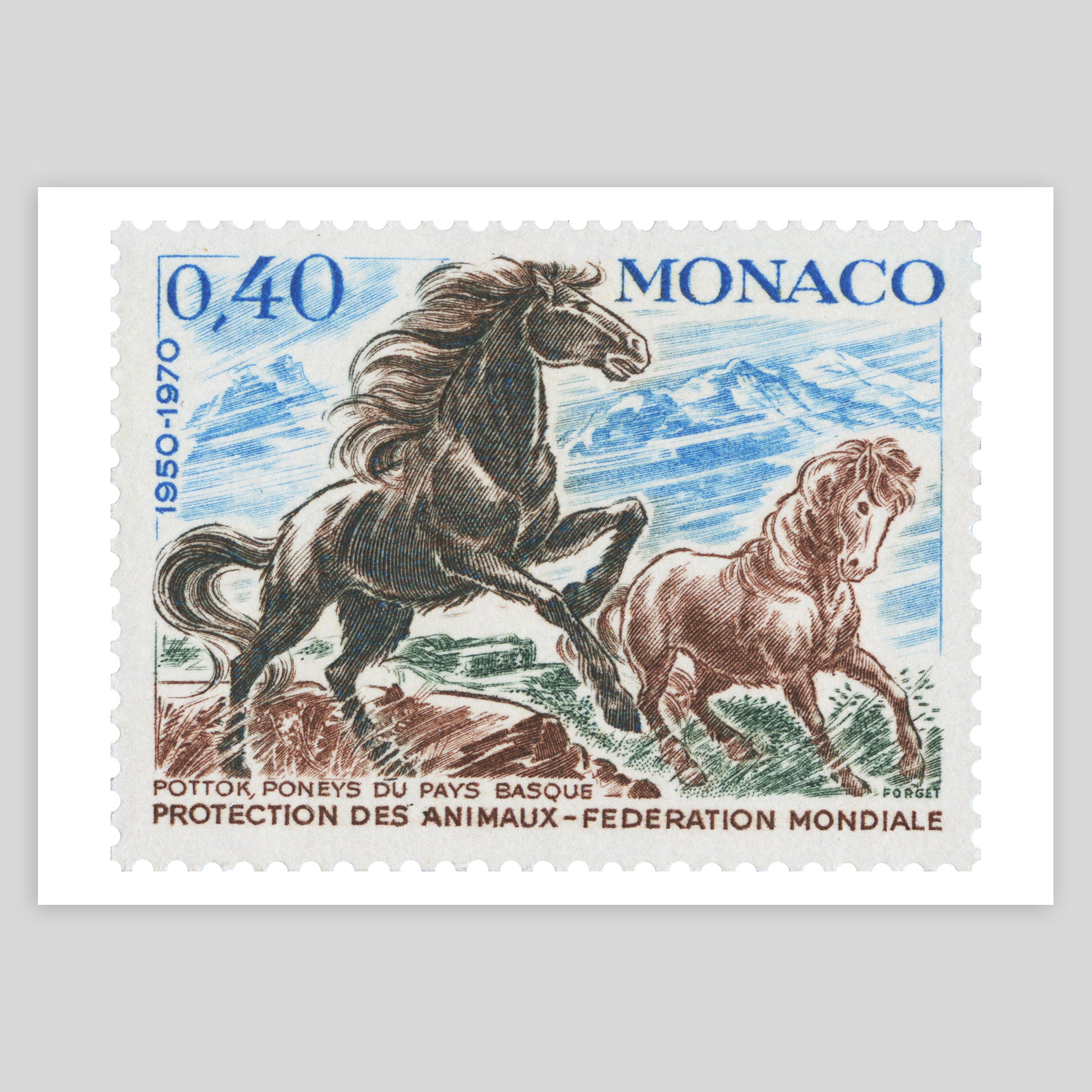 Monaco Horses Fine Art Print