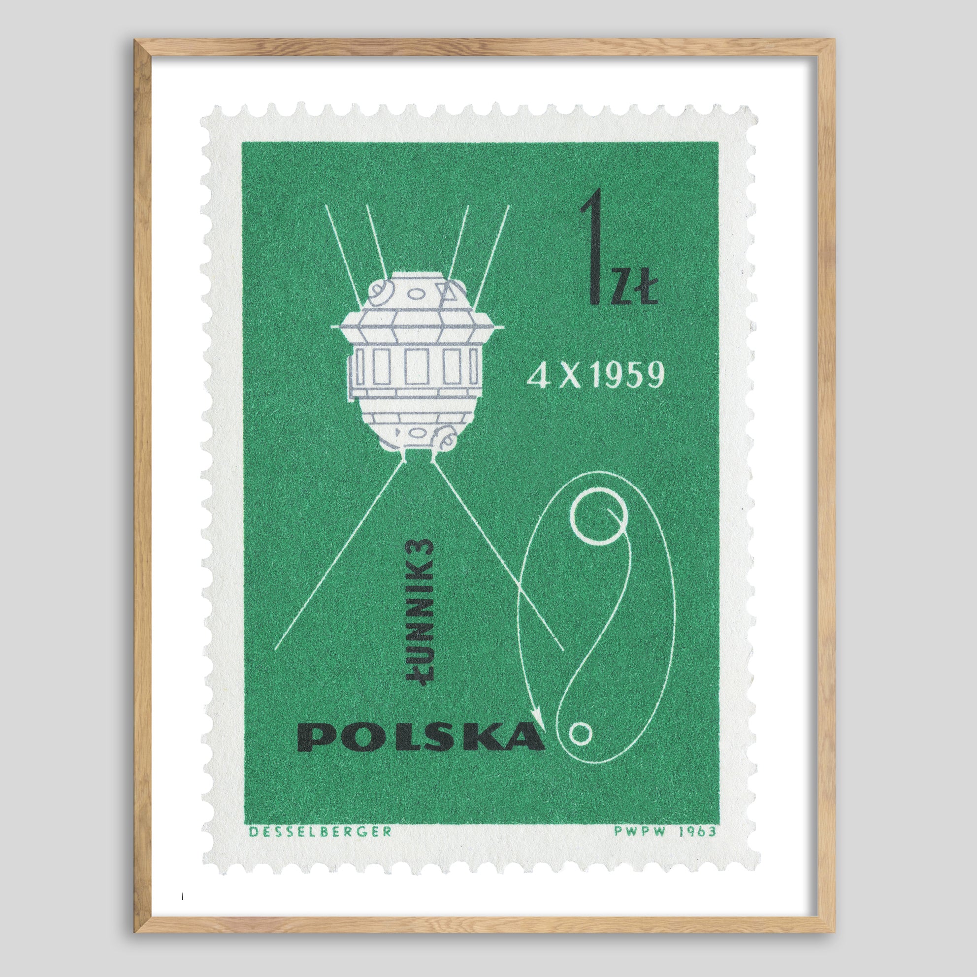 Poland Lunik 3 Framed Print