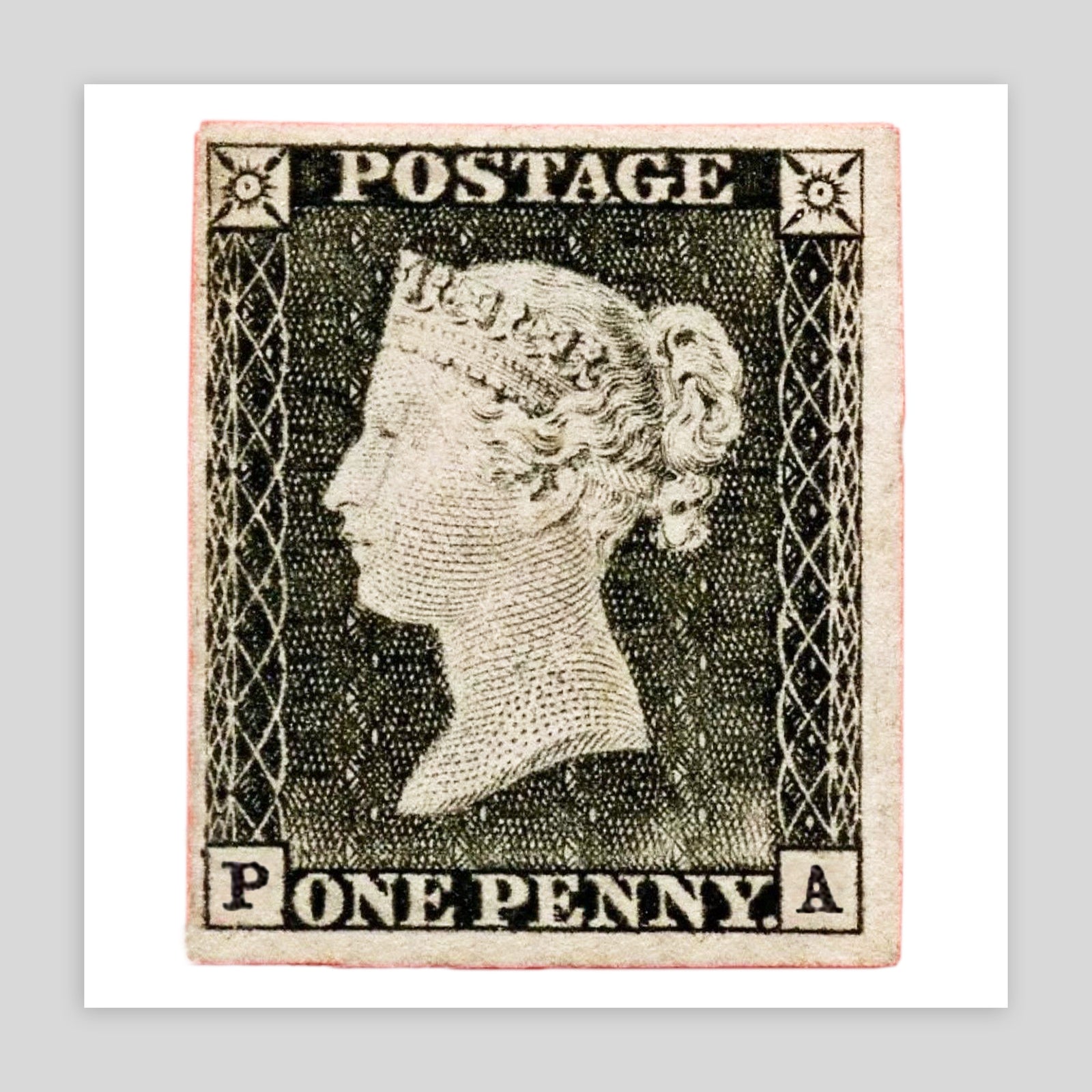 UK Penny Black Fine Art Print