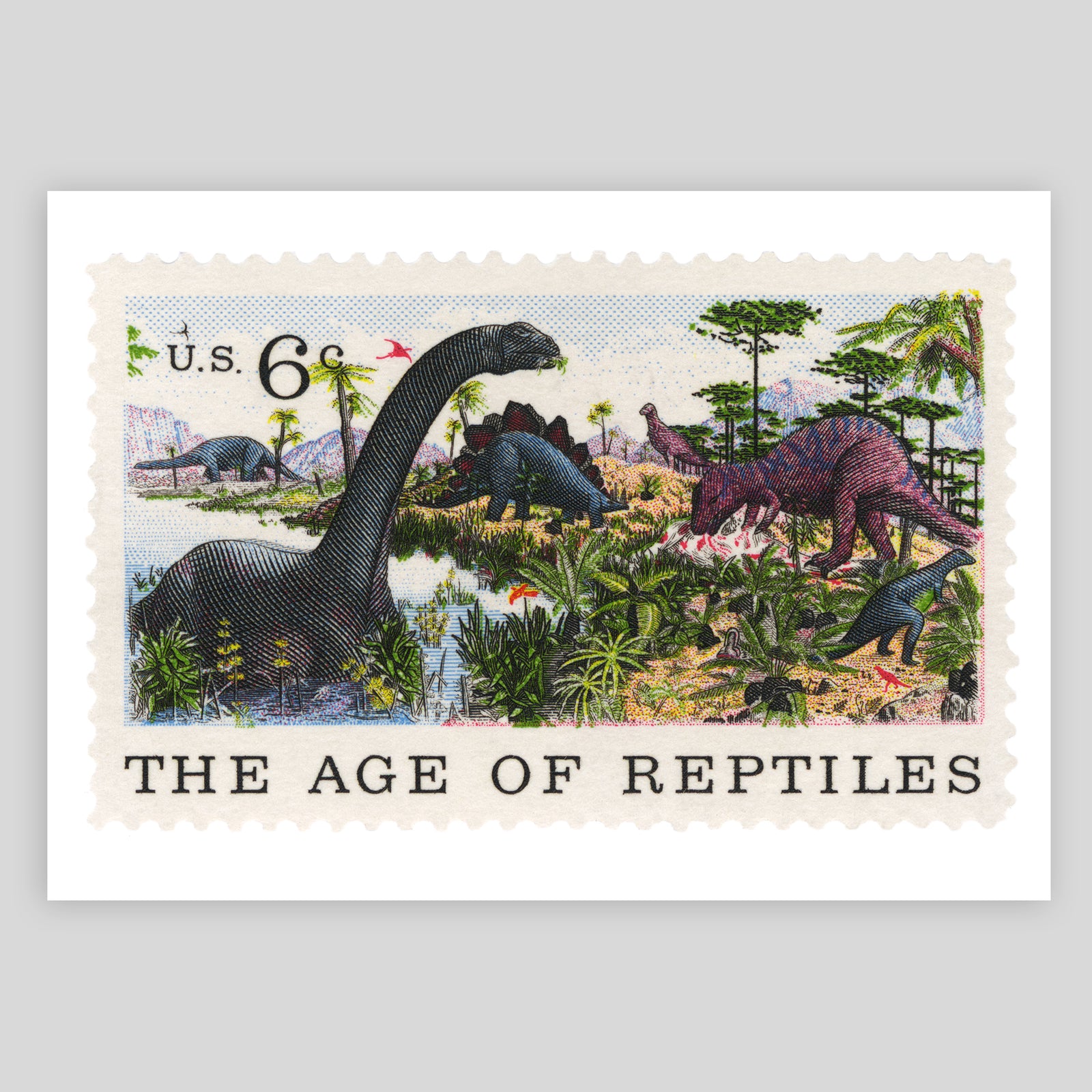 USA The Age of Reptiles Fine Art Print