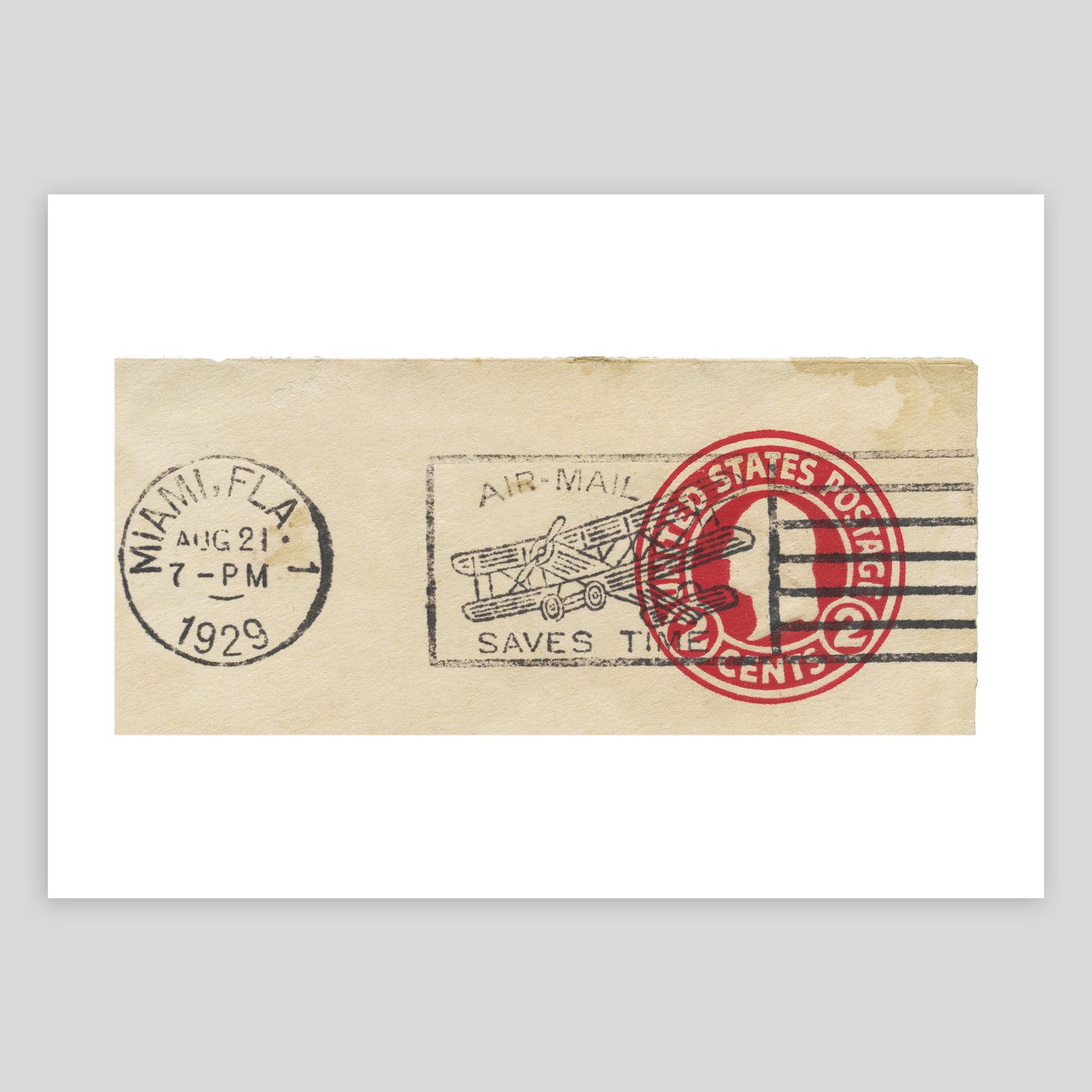 USA Airmail 1929 Fine Art Print