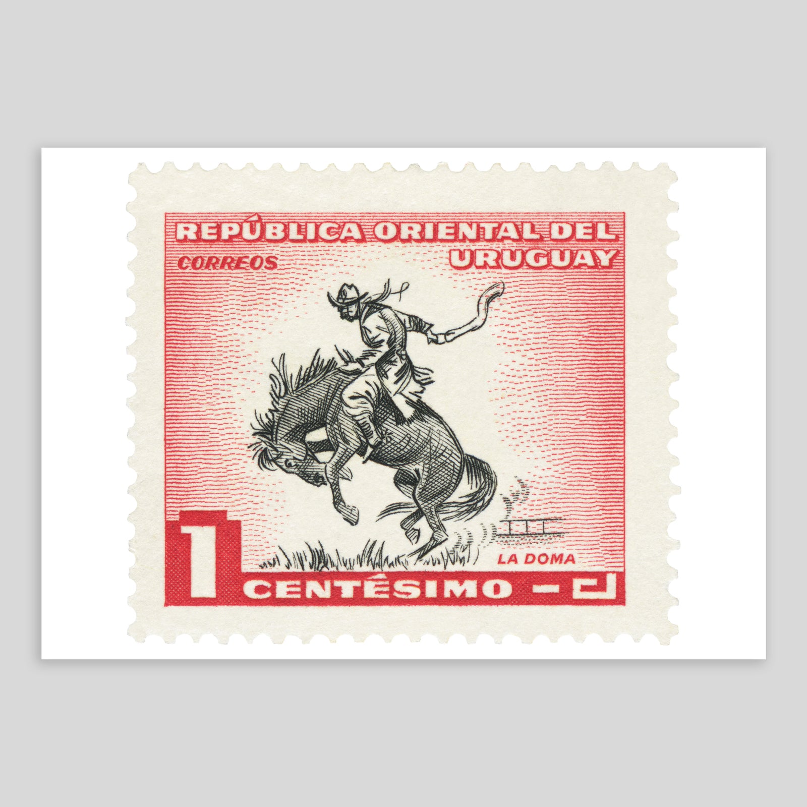 Uruguay Cowboy Fine Art Print