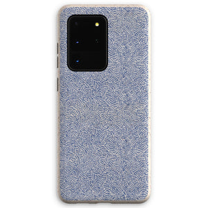 Navy Chaos Line Pattern Eco Phone Case