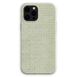 Wavy Green Box Pattern Eco Phone Case