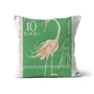 Romania Egret Cushion