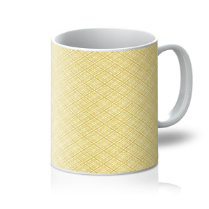 Yellow Diamond Pattern Mug