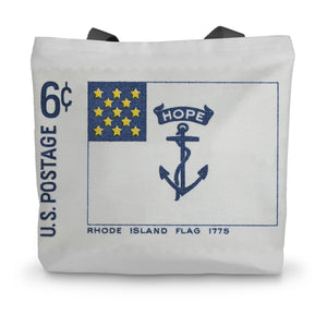 USA Rhode Island Flag 1775 Canvas Tote Bag