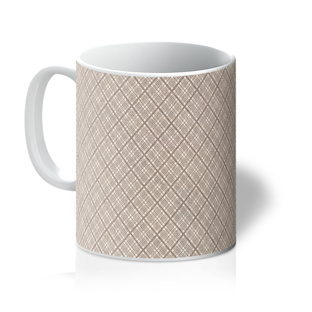 Red Diamond Pattern Mug