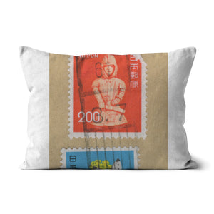 Japan Buddha and Butterflies Cushion