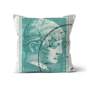 Greece Classical Youth (Postmarked) Cushion