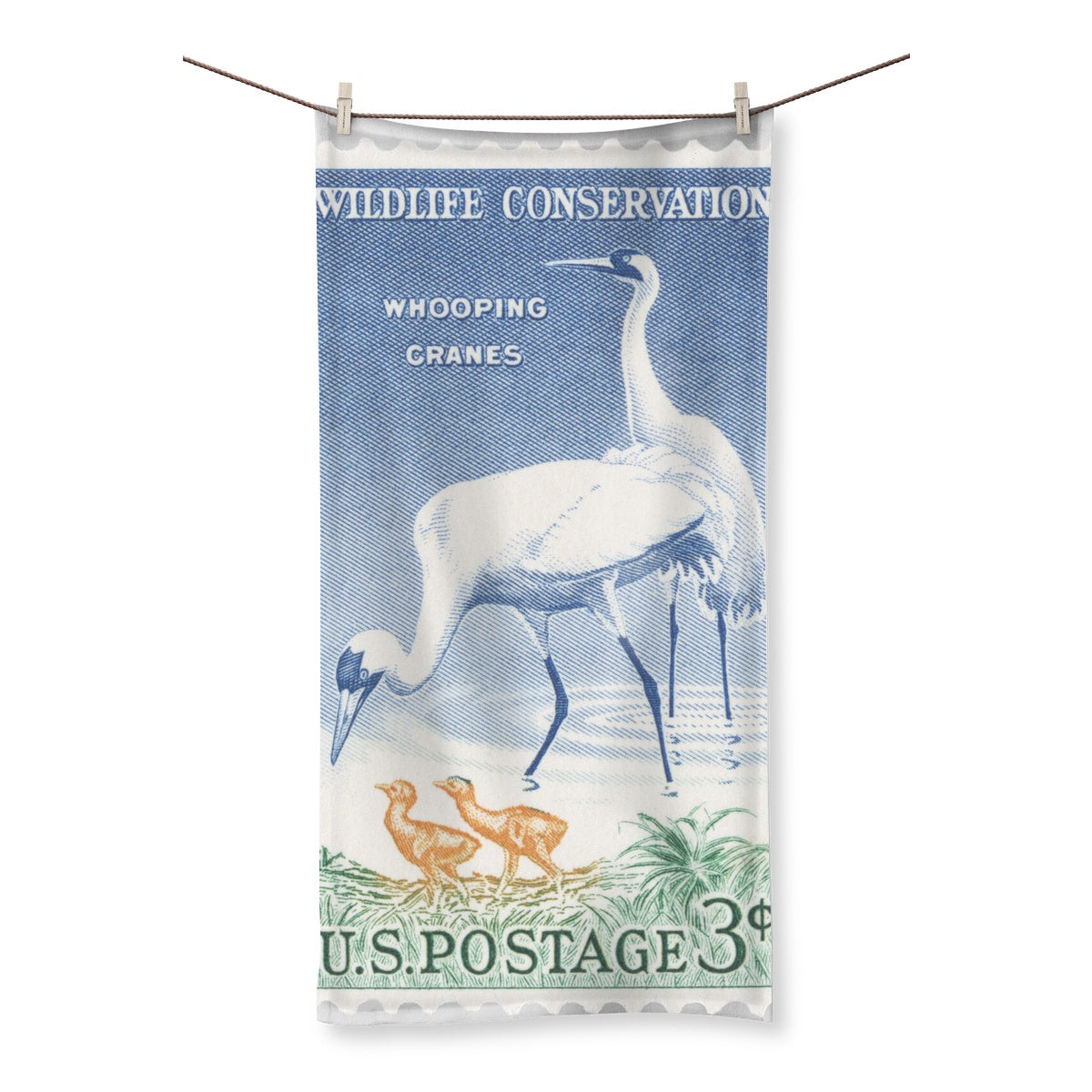 USA Whooping Cranes Towel