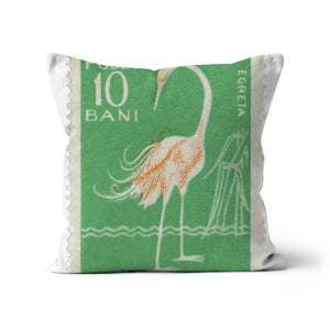 Romania Egret Cushion