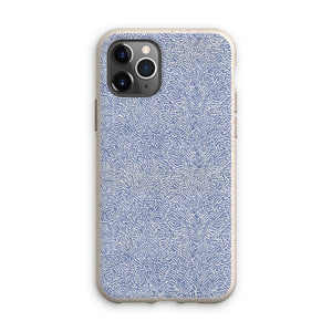 Navy Chaos Line Pattern Eco Phone Case