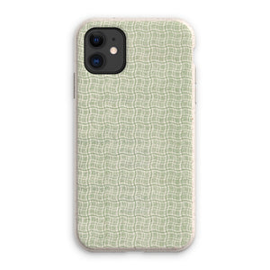 Wavy Green Box Pattern Eco Phone Case