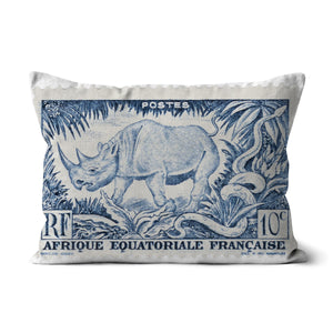 Afrique Equatoriale Francaise Rhino Cushion