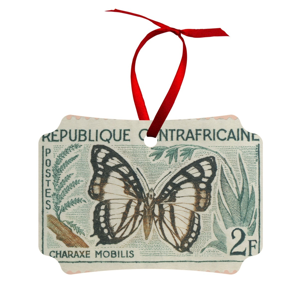 Charaxe Mobilis Butterfly Wood Ornament