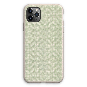 Wavy Green Box Pattern Eco Phone Case