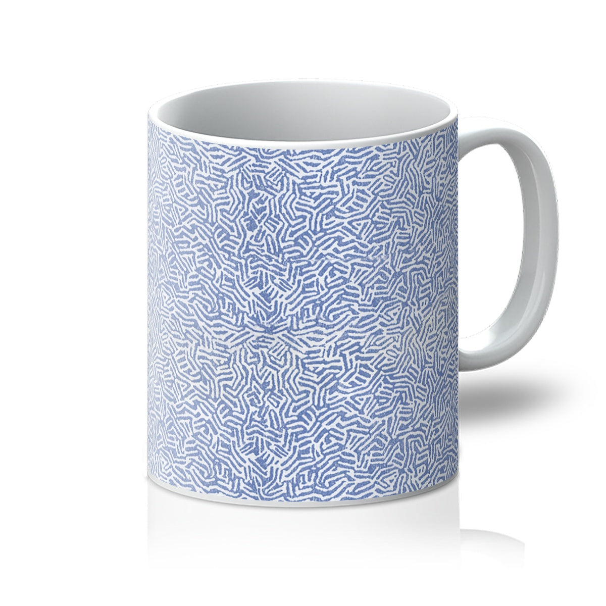 Navy Chaos Line Pattern Mug