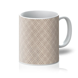 Red Diamond Pattern Mug