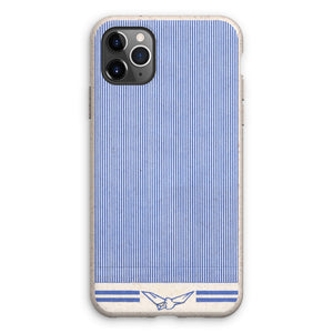 Blue Line with Dove Pattern Eco Phone Case