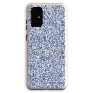 Navy Chaos Line Pattern Eco Phone Case