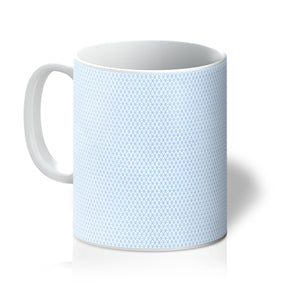 Blue Triangle Pattern Mug