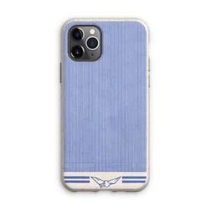 Blue Line with Dove Pattern Eco Phone Case