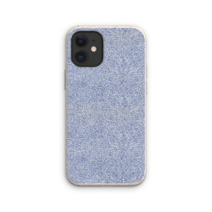 Navy Chaos Line Pattern Eco Phone Case