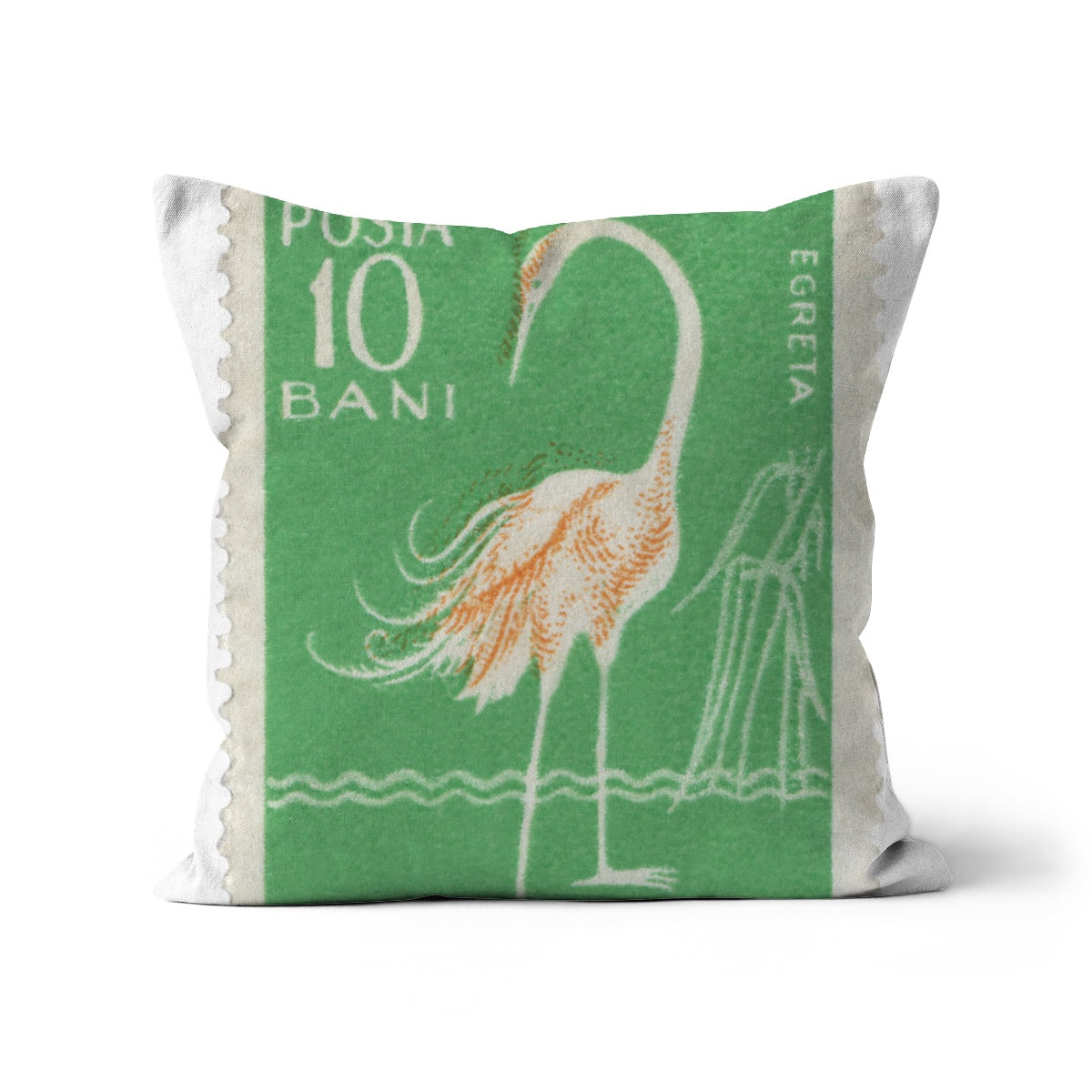 Romania Egret Cushion