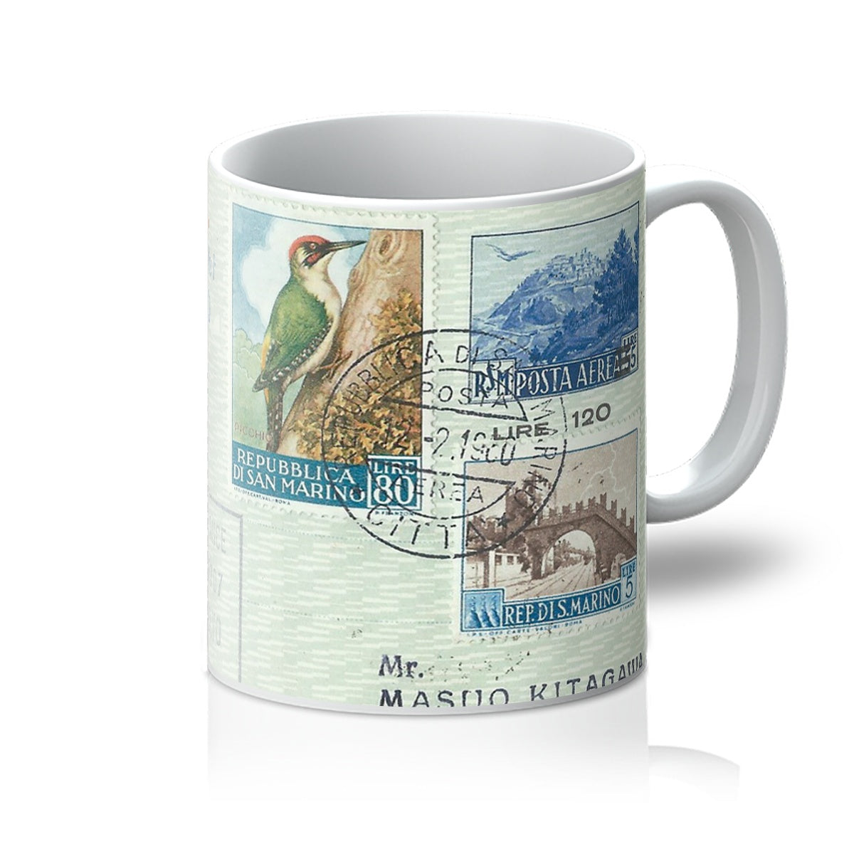 San Marino to Tokyo Envelope Mug